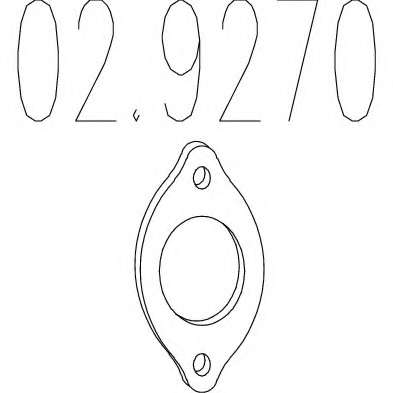 Прокладка, труба выхлопного газа