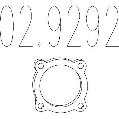 Прокладка, труба выхлопного газа