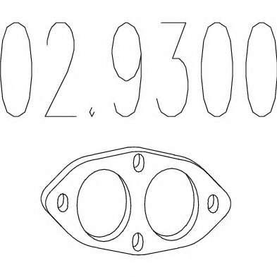 Прокладка, труба выхлопного газа