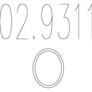 Уплотнительное кольцо, труба выхлопного газа