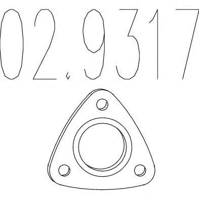 Прокладка, труба выхлопного газа