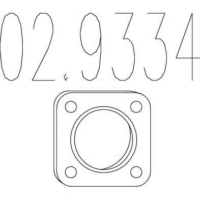 Прокладка, труба выхлопного газа