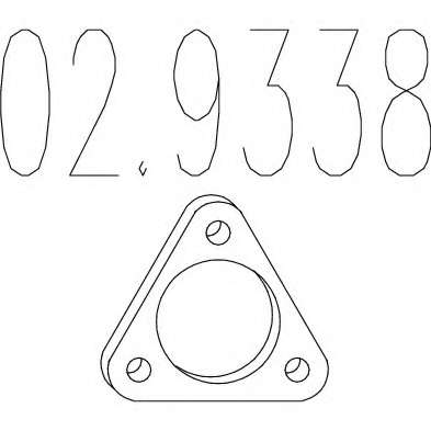 Прокладка, труба выхлопного газа