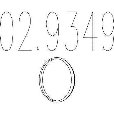 Прокладка, труба выхлопного газа