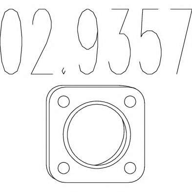 Прокладка, труба выхлопного газа