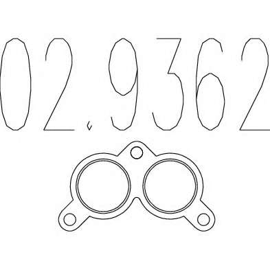 Прокладка, труба выхлопного газа