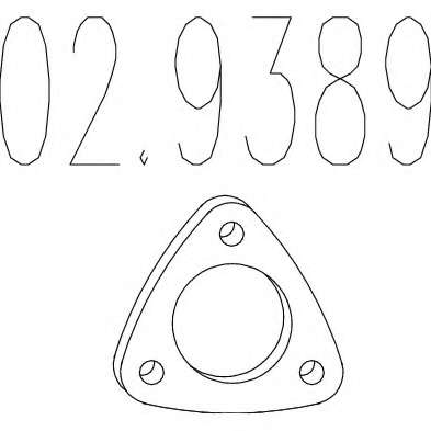 Прокладка, труба выхлопного газа