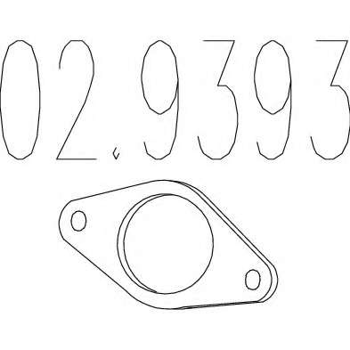 Прокладка, труба выхлопного газа