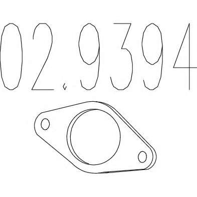 Прокладка, труба выхлопного газа