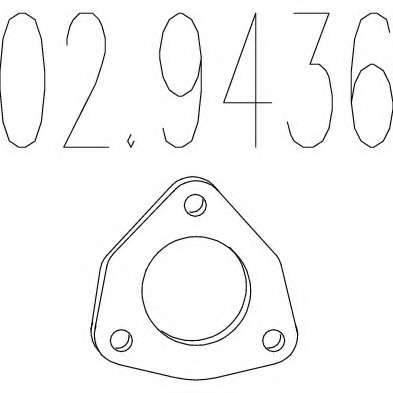 Прокладка, труба выхлопного газа