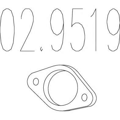 Прокладка, труба выхлопного газа