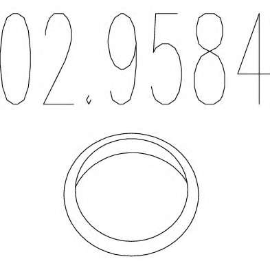 Уплотнительное кольцо, труба выхлопного газа