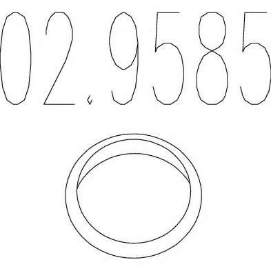 Уплотнительное кольцо, труба выхлопного газа