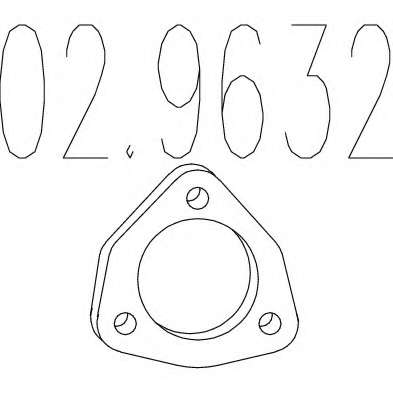 Прокладка, труба выхлопного газа