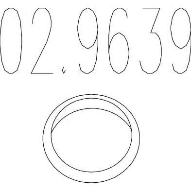 Уплотнительное кольцо, труба выхлопного газа