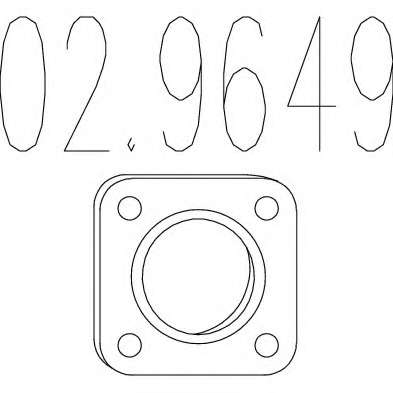 Прокладка, труба выхлопного газа