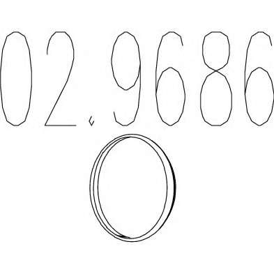 Прокладка, труба выхлопного газа