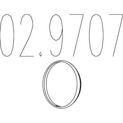 Прокладка, труба выхлопного газа