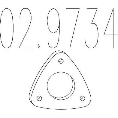 Прокладка, труба выхлопного газа