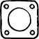 Прокладка, труба выхлопного газа