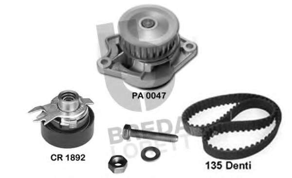 Водяной насос + комплект зубчатого ремня