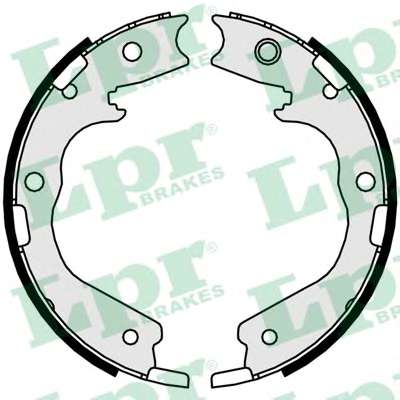 Комплект тормозных колодок, стояночная тормозная система