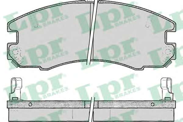 Комплект тормозных колодок, дисковый тормоз