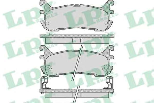 Комплект тормозных колодок, дисковый тормоз