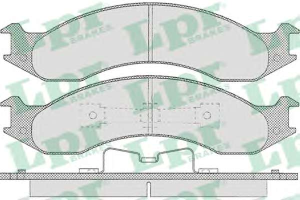 Комплект тормозных колодок, дисковый тормоз
