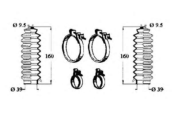 Комплект пылника, рулевое управление