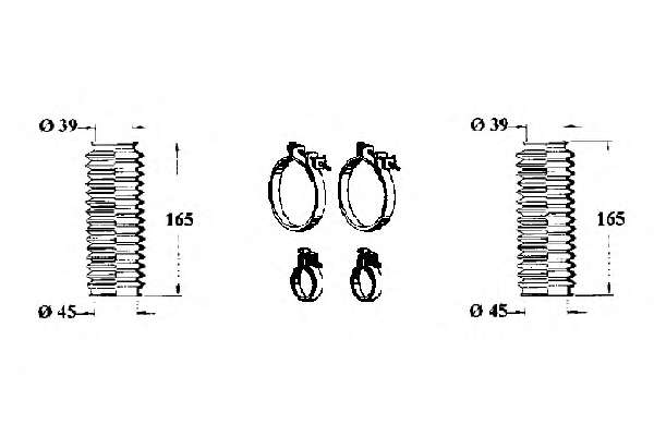 Комплект пылника, рулевое управление