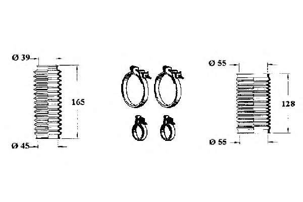Комплект пылника, рулевое управление