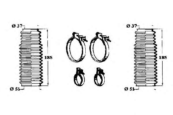 Комплект пылника, рулевое управление