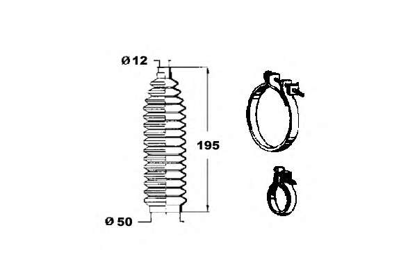 Комплект пылника, рулевое управление