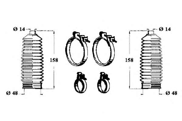 Комплект пылника, рулевое управление