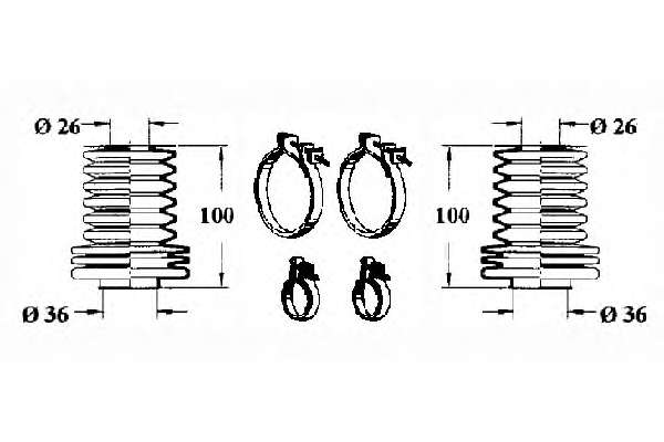 Комплект пылника, рулевое управление
