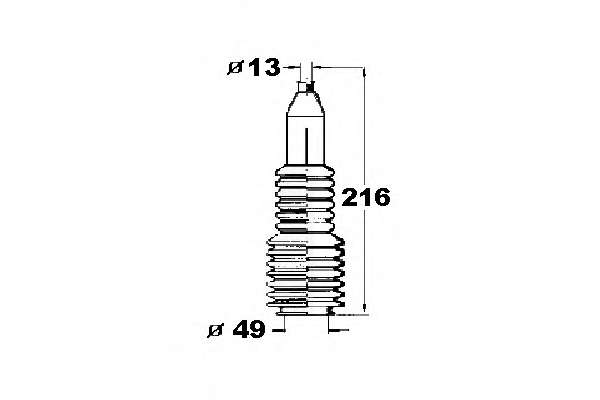 Пыльник, рулевое управление