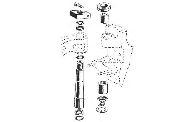 Ремкомплект, шкворень поворотного кулака