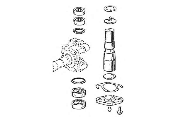 Ремкомплект, шкворень поворотного кулака