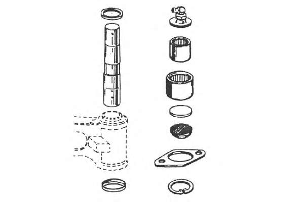 Ремкомплект, шкворень поворотного кулака