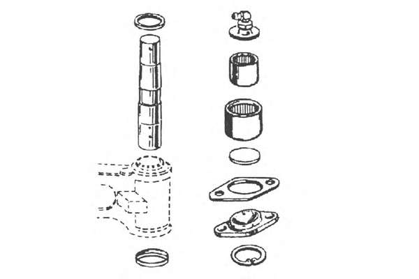 Ремкомплект, шкворень поворотного кулака