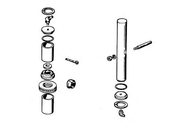 Ремкомплект, шкворень поворотного кулака