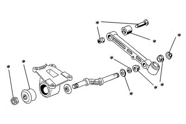 Комлектующее руля, подвеска колеса