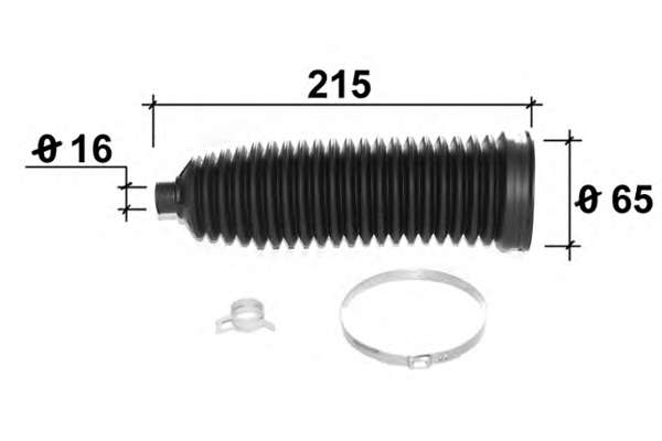 Комплект пылника, рулевое управление