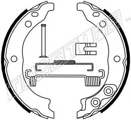 Комплект тормозных колодок, стояночная тормозная система