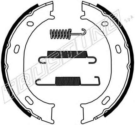 Комплект тормозных колодок, стояночная тормозная система
