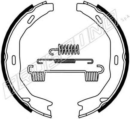 Комплект тормозных колодок, стояночная тормозная система