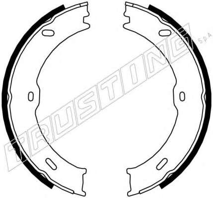 Комплект тормозных колодок, стояночная тормозная система