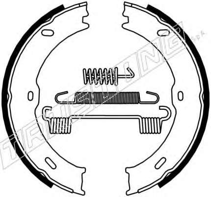 Комплект тормозных колодок, стояночная тормозная система