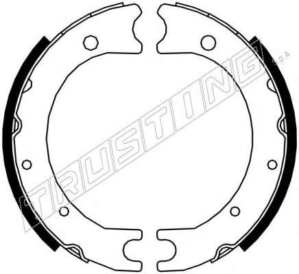 Комплект тормозных колодок, стояночная тормозная система